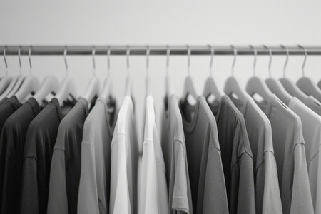 Clean and modern vibe: Plain background enhances the minimalist feelの素材