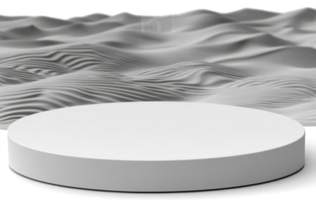 Minimalist Abstract Scene in Pale Lavender with Wave Pattern â Design for Prints, Cards, Posters.の素材