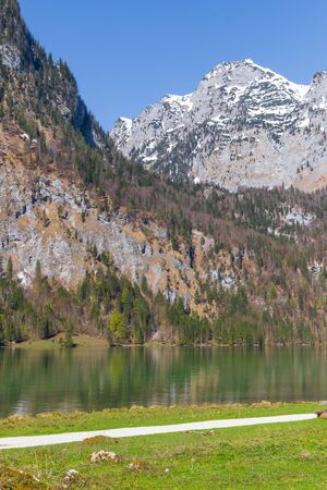 KÃ¶nigssee lake in Germanyの写真素材