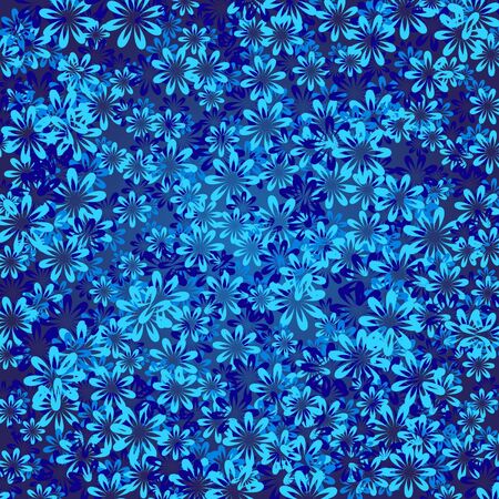 blue flowersのイラスト素材