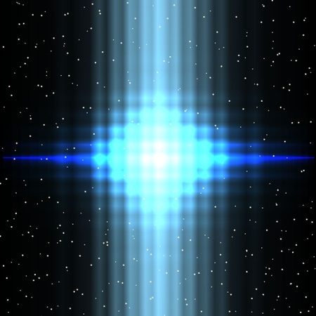 blue luminescence in the dark skyのイラスト素材