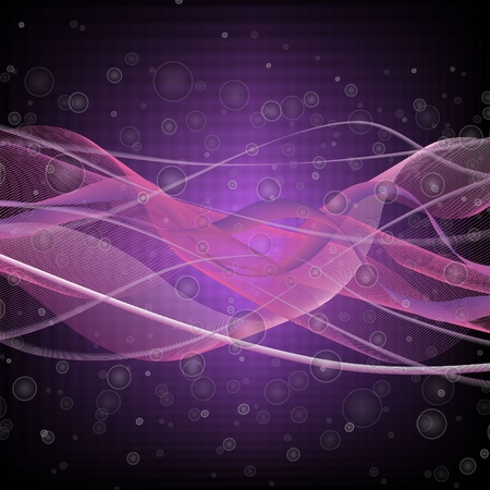 lilac waves on a violet backgroundのイラスト素材