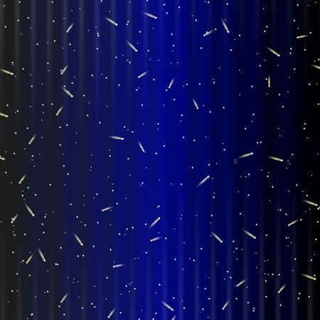 stars and comets in the night skyのイラスト素材
