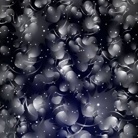 gray abstraction on a black backgroundのイラスト素材