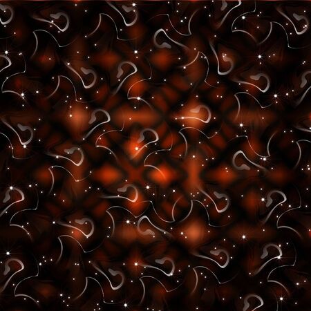 gray curves on a brown backgroundのイラスト素材
