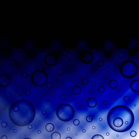 transparent bubbles in the blue skyのイラスト素材