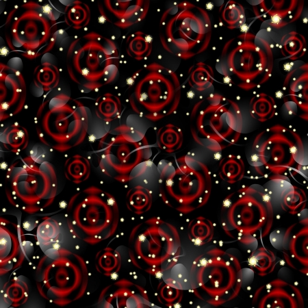 roses with patches of light on a black backgroundのイラスト素材
