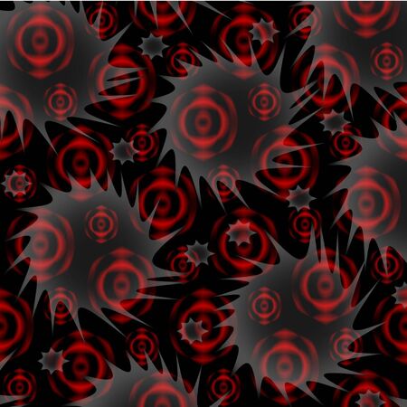 roses with blots on a black backgroundのイラスト素材