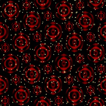 roses with stars on a black backgroundのイラスト素材