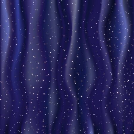 bright stars on blue foldsのイラスト素材