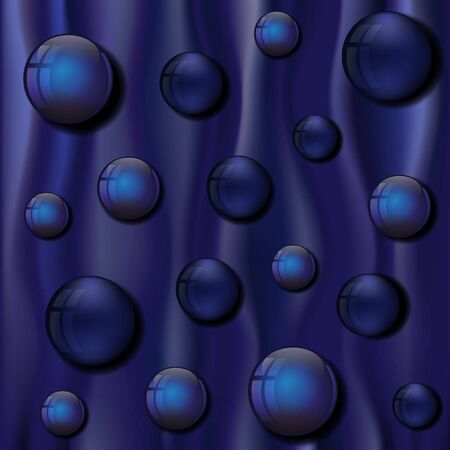 blue spheres on a blue backgroundのイラスト素材