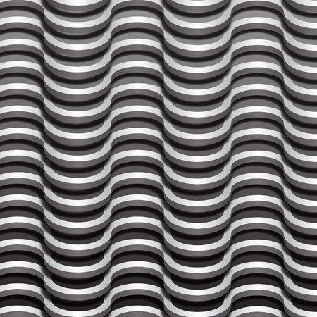 wavy tapes on a gray backgroundのイラスト素材