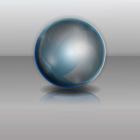 volume sphere on a gray backgroundのイラスト素材