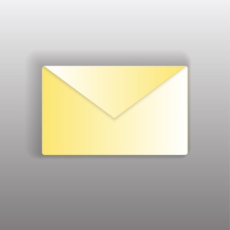 the closed envelope on a gray backgroundのイラスト素材