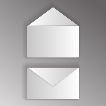 paper envelopes on a gray background