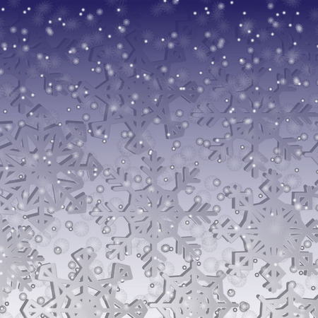 white snowflakes on a blue background fallのイラスト素材