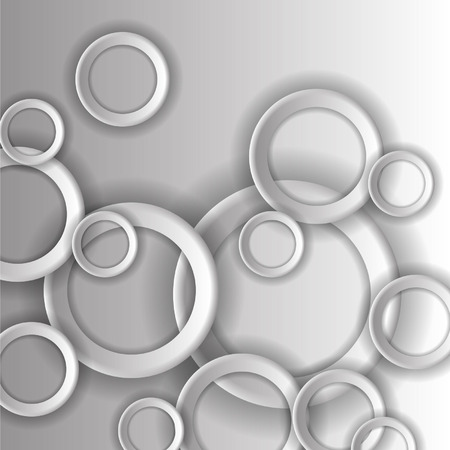paper circles on a gray backgroundのイラスト素材