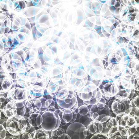 set of bubbles on a black backgroundのイラスト素材