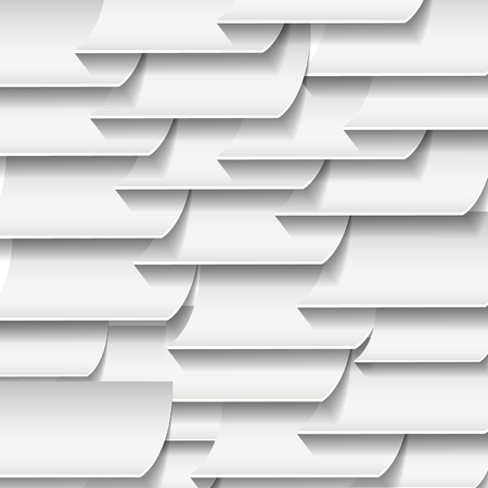 the bent pieces of paper on a gray backgroundのイラスト素材