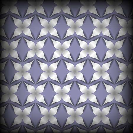 paper flowers on a violet backgroundのイラスト素材