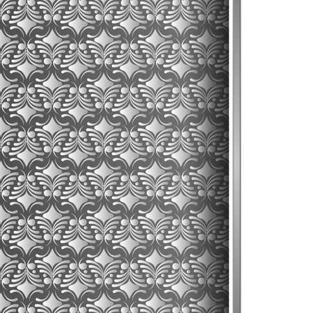 paper pattern with a white strip on a gray backgroundのイラスト素材