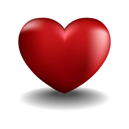 volume heart on a white backgroundのイラスト素材