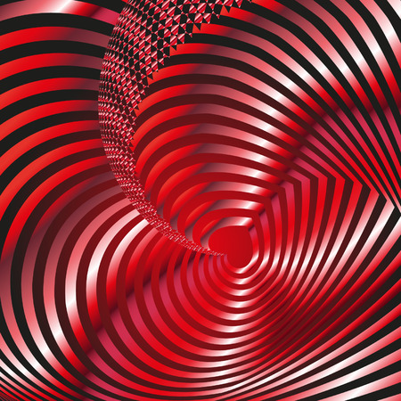 heart illusion on a black backgroundのイラスト素材