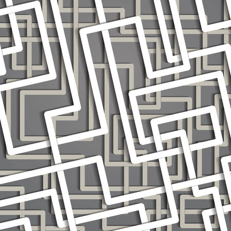 white paper figures on a gray backgroundのイラスト素材