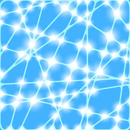 grid with shine on a blue のイラスト素材