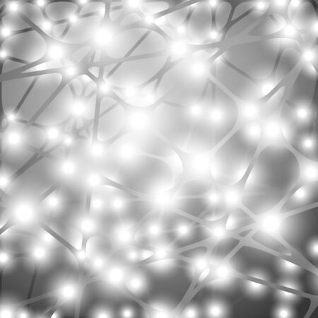 grid with shine on a black のイラスト素材