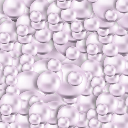 it is a lot of big pearls on a white backgroundのイラスト素材
