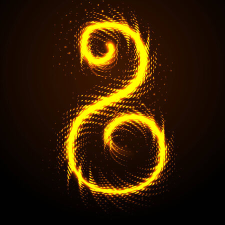 gold symbol against a dark backgroundのイラスト素材