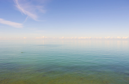bright sunny day at the seaの写真素材