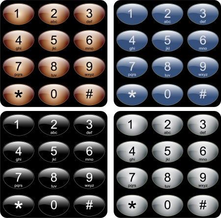 dial pads - vectorのイラスト素材