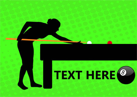 billiard template のイラスト素材