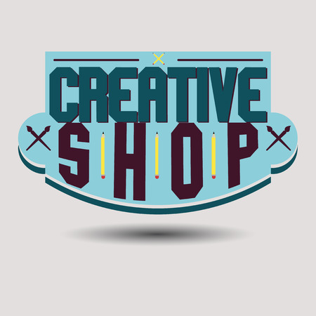 Assorted color retro design insignias logotypes set. Templates set for banner, insignias, business brand design.のイラスト素材