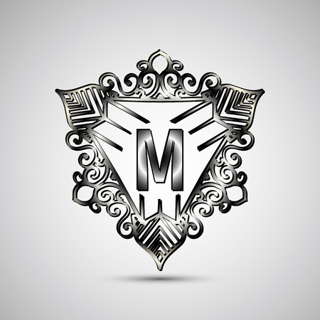 Luxury Letter Logo. Simple and elegant geometric design logo, Elegant lineart luxury vector logo designのイラスト素材