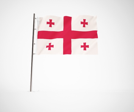 a 3d maded flag  of a countryの写真素材