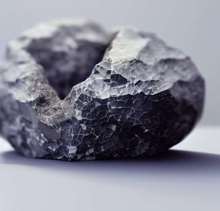 a close up of 3d rendered minerals - stones
