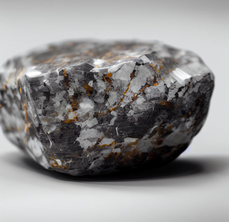 a close up of 3d rendered minerals - stonesの写真素材