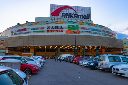 Ankara, Turkey - September 13, 2018: Ankamall Shopping and Entertainment Centre is one of the largest shopping malls in Ankara.のeditorial素材