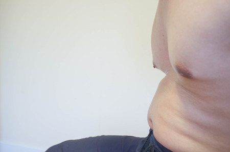 fat man overweight big belly