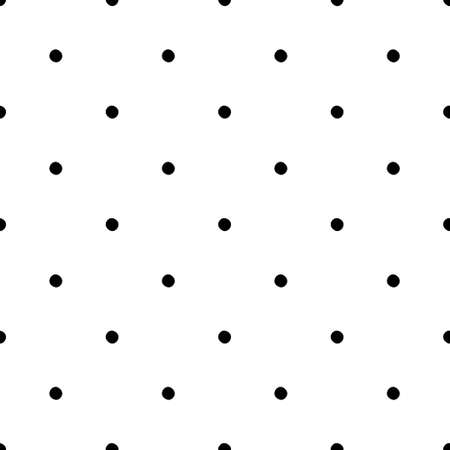 Black and white seamless confetti background. Hand drawn pattern with dotted design. Vector abstract dot wallpaper.のイラスト素材