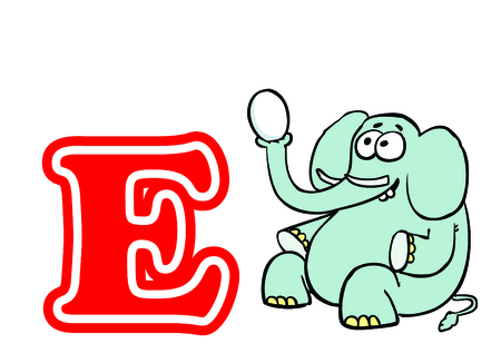 alphabet eのイラスト素材