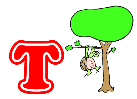 alphabet tのイラスト素材