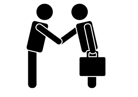 handshake iconのイラスト素材