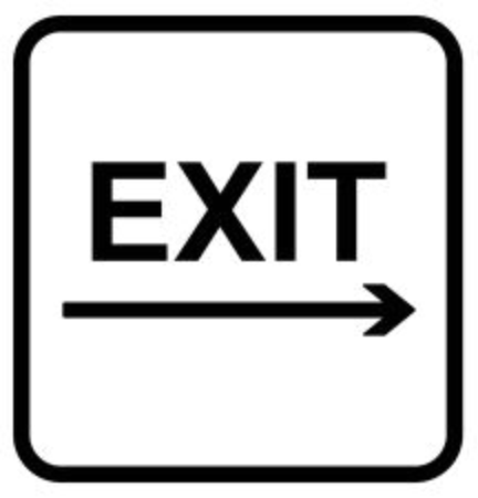 Exitのイラスト素材