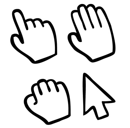 mouse cursorのイラスト素材