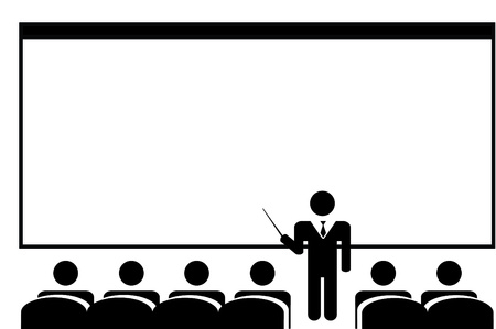 Conference presentationのイラスト素材
