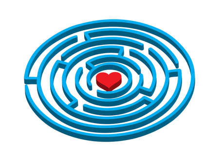 labyrinth to loveのイラスト素材